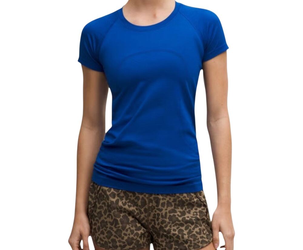 NWT LULULEMON ATHLETICA Swiftly Tech SS 2.0 'Clubhouse Blue/Jet Stream Size 6